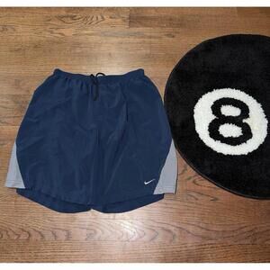 Nike Running Dri-Fit Navy/Grey Athletic Shorts Mens SM Vintage Y2K Rare 90s